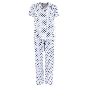 Gabriella Women's Notched Collar Polka Dot Pajama Set